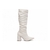 Bota Franzida Off White Bico Fino - loja online