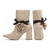 Bota Bico Fino Cano Médio Flor - loja online