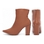 Bota Cano Curto Napa Caramelo