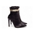 Bota Bico Fino Cano Médio Napa Preto
