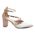Scarpin Salto Bloco Grosso Napa Branco
