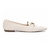 Sapatilha Mocassim Bico Fino Off White na internet