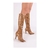 Bota Bico Fino Croco na cor Caramelo - loja online