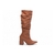 Bota Franzida Caramelo Bico é Fino - comprar online