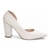 Scarpin Aberto do Lado Off White
