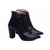Bota Bico Napa Croco Preto - ZAMHÁ 