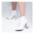 Bota Bico Fino Napa Croco Branco - loja online
