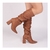 Bota Franzida Caramelo Bico é Fino - comprar online