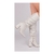 Bota Franzida Off White Bico Fino