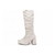 Imagem do Bota Franzida Off White Bico Fino
