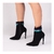 Bota Bico Fino Cano Médio Nobuck Preto - comprar online
