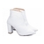 Bota Bico Fino Napa Croco Branco