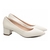 Sapato Scarpin Verniz Off White - comprar online