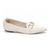 Sapatilha Mocassim Bico Fino Off White - ZAMHÁ 