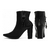 Bota Cano Curto Napa Preto - ZAMHÁ 