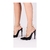 Scarpin Piramide Verniz Preto e Verniz Bege - comprar online