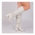Bota Franzida Off White Bico Fino - comprar online