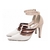 Scarpin Off White/Bege e preto