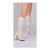 Bota Franzida Off White Bico Fino na internet