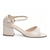 Sandália Salto Bloco Grosso Numeração Especial Off White