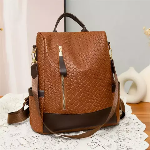 Nova Mochila Designer Moda PU Sacos de Escola