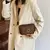 Bolsos de Ombro Femininos de Luxo com design de bolsos de 3 camadas - ZAMHÁ 