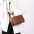 Bolsa Crossbody de Ombro Pequeno Retro, Monocromática, Couro PU - ZAMHÁ 
