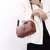 Imagem do Bolsa Crossbody de Ombro Pequeno Retro, Monocromática, Couro PU