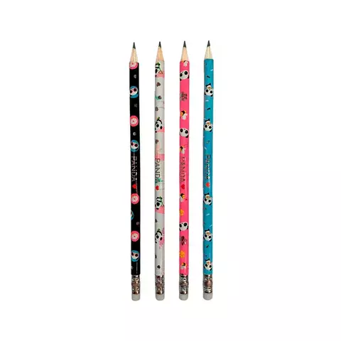 Lápis Preto Redondo com Borracha N.2 Panda - comprar online