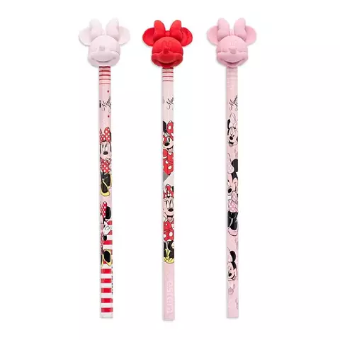 LÁPIS PRETO HB COM PONTEIRA DE BORRACHA MINNIE - comprar online