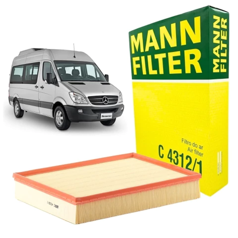 Filtro De Ar Motor Sprinter 311 415 515 Original Mann C4312/1