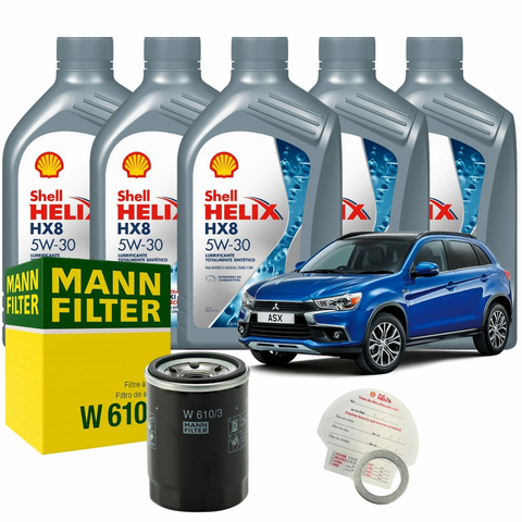 Kit Troca De Óleo Mitsubishi Asx 2.0 16v 2011 2012 2013 2014 2015 2016 2017 2018 2019 2020
