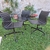 Juego de 3 Sillas Eames Aluminium Vitra Mid Century