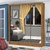 Guarda-Roupa Dubai/Santiago Premium(3 Portas espelhadas) 1,79 m Cinamono/Branco – CARIOCA MÓVEIS