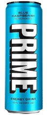 ENERGÉTICO PRIME ENERGY BLUE RASPBERRY - FRAMBOESA 330ML CAIXA C/12