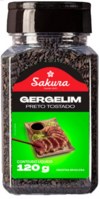 GERGELIM TOSTADO PRETO SAKURA EM POTE PET 12X120G