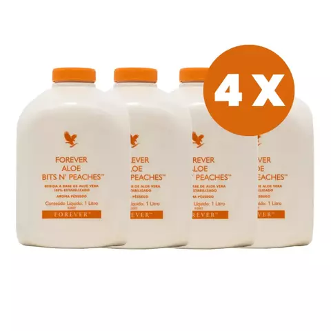 Forever Aloe Bits N'Peaches (Kit com 4 unidades) - comprar online