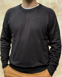 SWEATER CUELLO REDONDO - NEGRO - comprar online