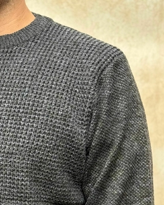 SWEATER TRAMADO - GRIS JASPEADO en internet