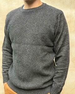 SWEATER TRAMADO - GRIS JASPEADO - comprar online