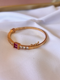 Bracelete Fino Cravejado - manuelaoliverjoias