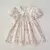 Verão irmã combina, vestido de princesa rosa Leonor