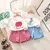 Camiseta de frutas xadrez shorts meninas 2 pc/set verão roupas infantis algodã na internet