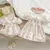 Verão irmã combina, vestido de princesa rosa Leonor