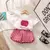 Camiseta de frutas xadrez shorts meninas 2 pc/set verão roupas infantis algodã - comprar online