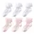 3/6 pares meninas rendas plissado em algodão - comprar online