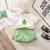 Camiseta de frutas xadrez shorts meninas 2 pc/set verão roupas infantis algodã - Mallu Baby