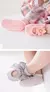 3 pares de meia anti deslizante para bebê menina - comprar online