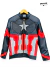 Chaqueta Capitan America Eco-cuero para adulto - Marvel Comics