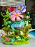 Diorama Pokemon tIpo Planta 40x40cm Bulbasaur y Venasaur - Pokemon en internet